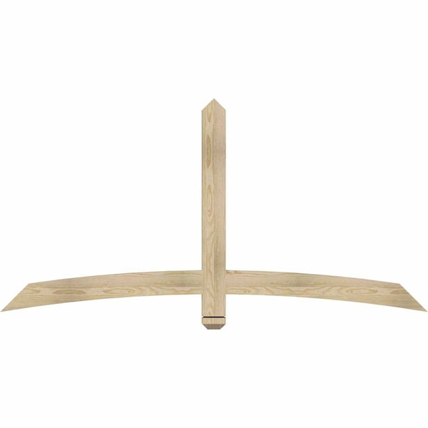 Ekena Millwork Bellingham Rough Sawn Timber Gable Bracket, Douglas Fir, 72"W x 36"H x 2"D x 4"F, 12/12 Pitch GBW072X36X0204BEL00RDF - main